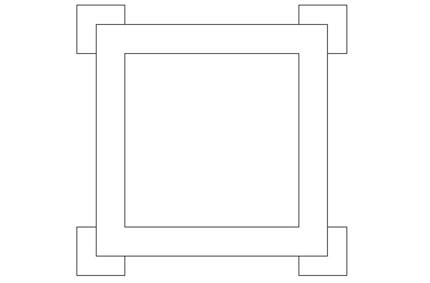 2D drawing of ceiling design, dwg file, CAD file