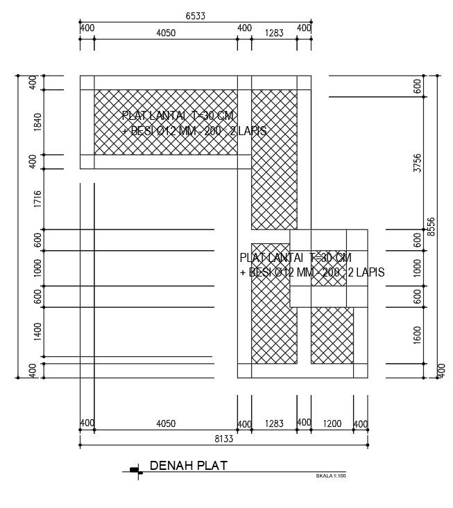 2D drawing of cyclone & chimney details in AutoCAD, CAD file, dwg file