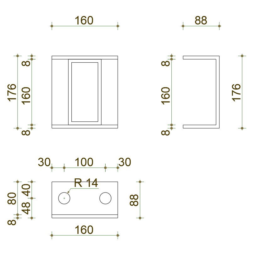 2D drawing of different type of steel plate in AutoCAD, dwg file, CAD file