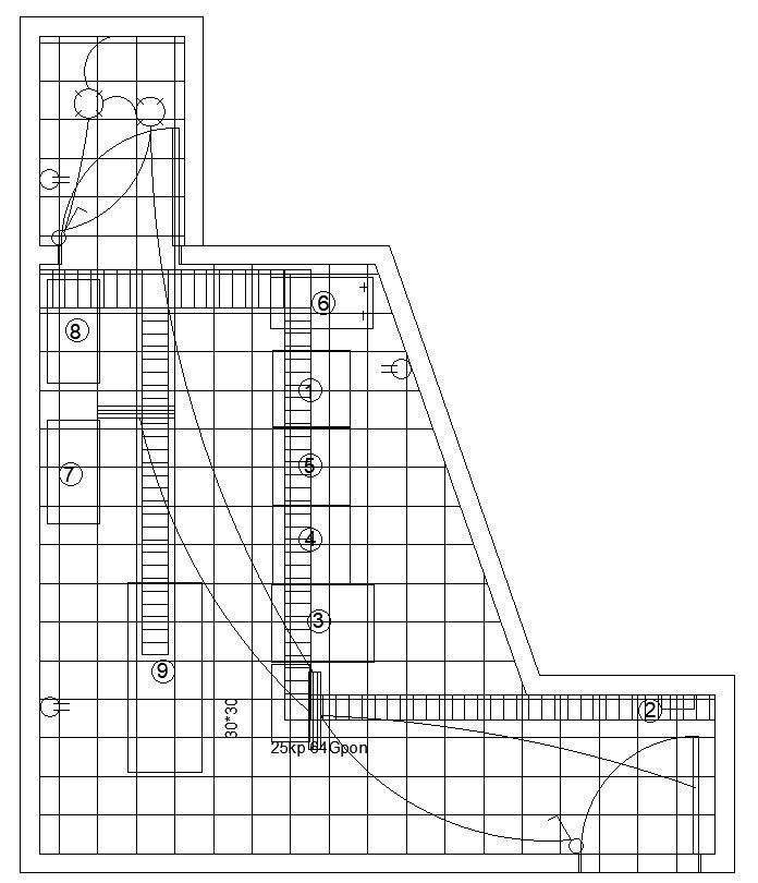 2D drawing of electric room in detail AutoCAD design, CAD file, dwg file