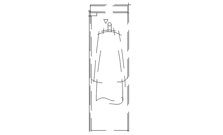 2D drawing of luxury facade tiles in AutoCAD, dwg file, CAD file