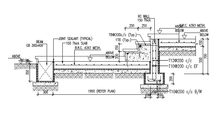 2D drawing of structural detail in AutoCAD, dwg file, CAD file