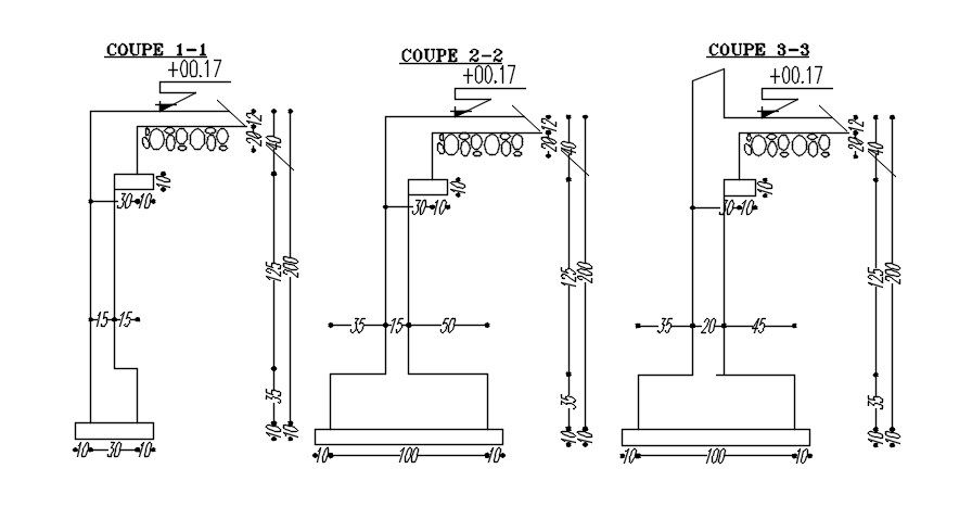 2D drawing of structure with details in AutoCAD design, CAD file, dwg file