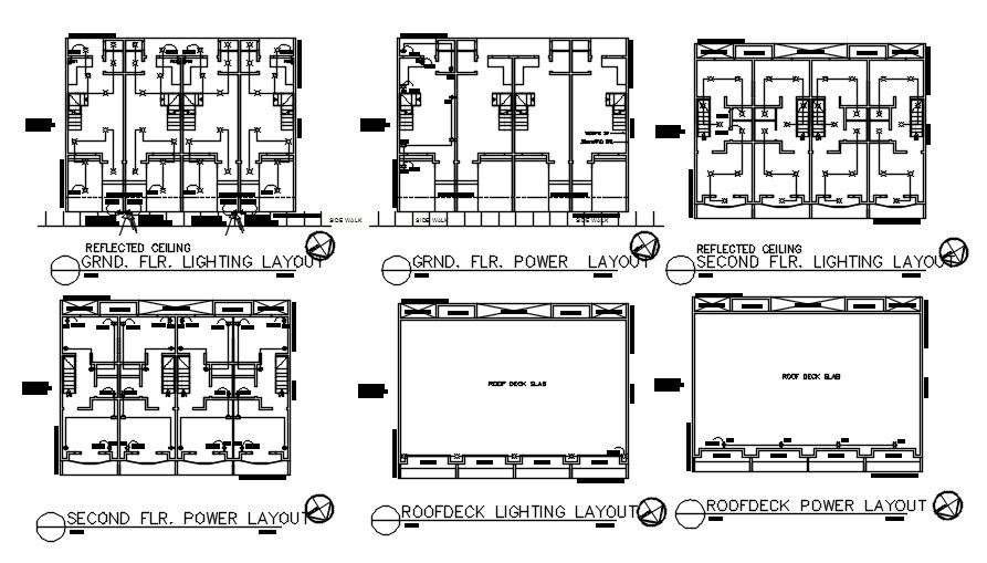2D floor plan of electrical layout in AutoCAD drawing, dwg file, CAD file