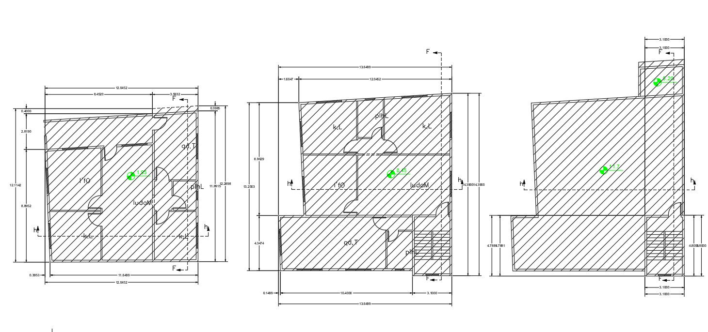 2 Different Option Of House Plan AutoCAD Drawing