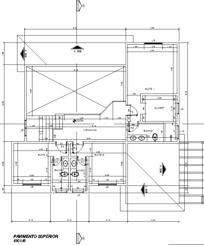 2D layout of first floor plan