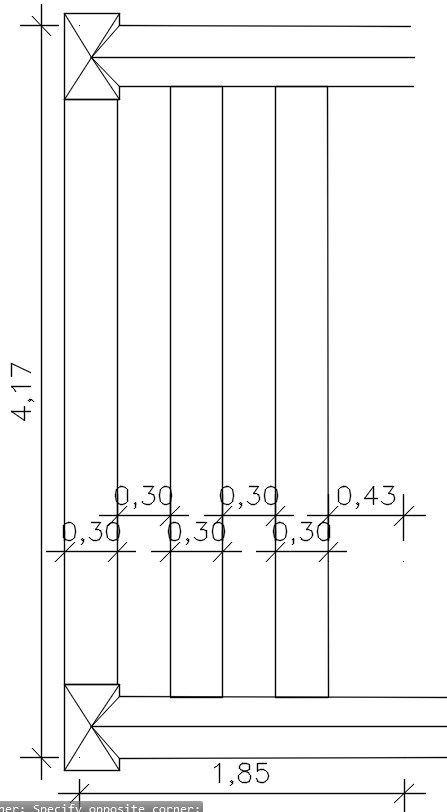 Staircase Design Plan in AutoCAD DWG with Full Dimension