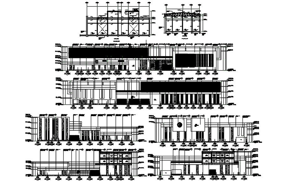 2D plans club in AutoCAD 2D drawing, dwg file, CAD file