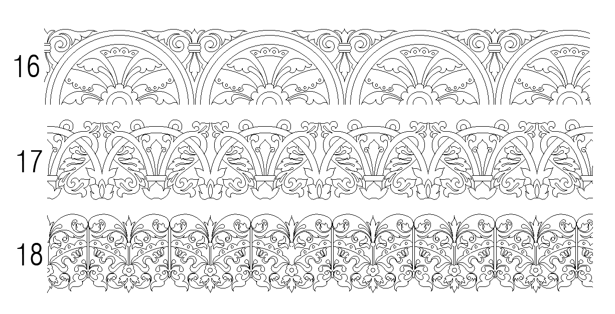 2D staircase rail designs are given in this AutoCAD drawing model. Download now.
