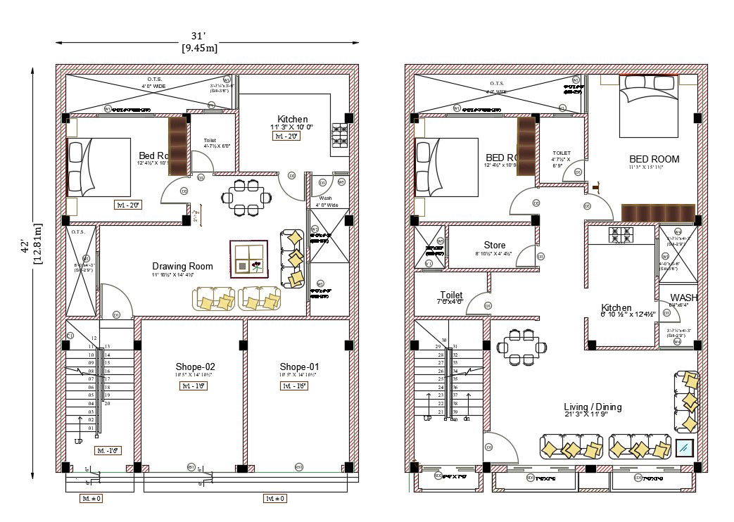 2-Storey House CAD DWG Drawing File AutoCAD Layout and Design