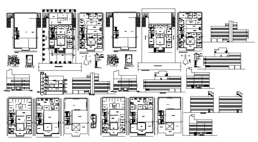2 d cad drawing of global hospital Auto Cad software