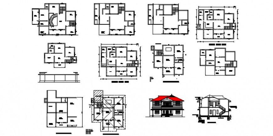 2 d drawing of office house plan auto cad software