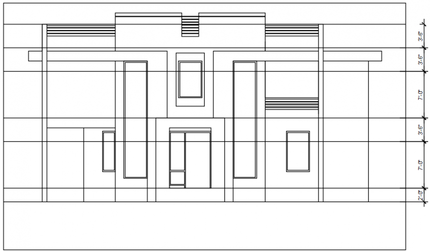 2 d cad drawing elevation alt 3 Auto Cad software