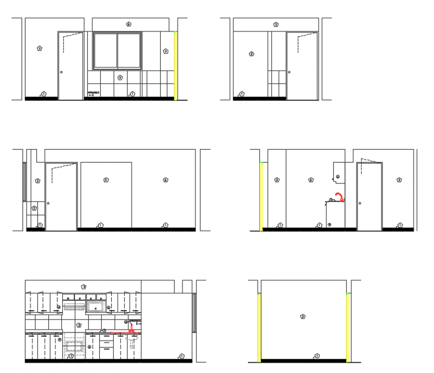 2 d cad drawing of a club house 2 Auto Cad software