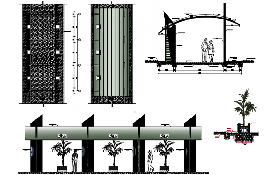 2 d cad drawing of a detail of alarmed Auto CAD software