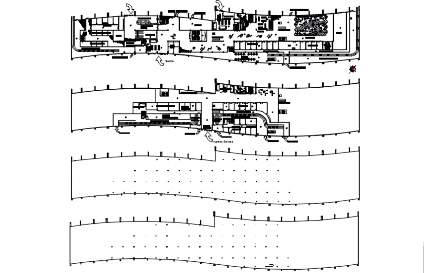 2 d cad drawing of airport terminal Auto Cad software