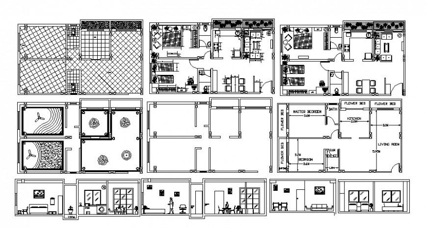 2 d cad drawing of an interior designer drawing Auto Cad software