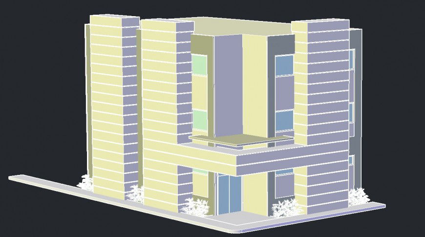 2 d cad drawing of apartment design layout Auto Cad software