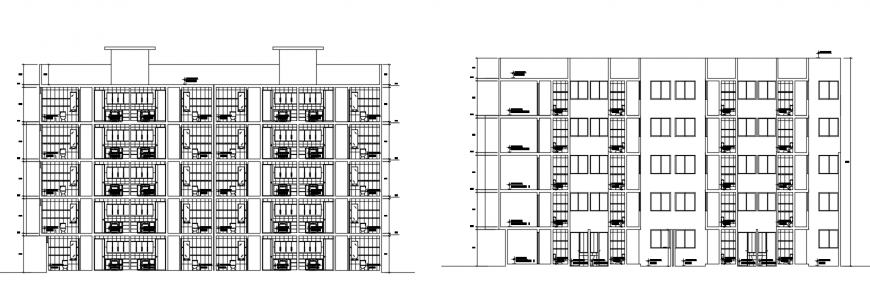 2 d cad drawing of apartment section Auto Cad software