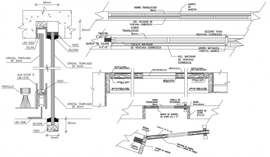 2 d cad drawing of architecture beam sand Auto Cad software