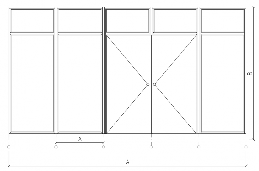 2 d cad drawing of automatic door auto cad software