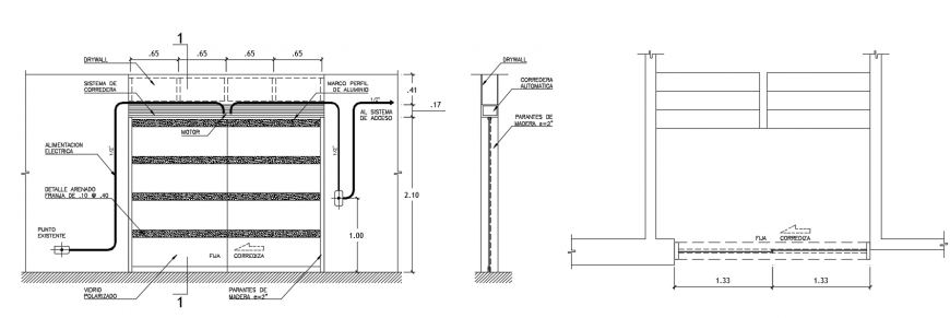 2 d cad drawing of Baden door auto cad software