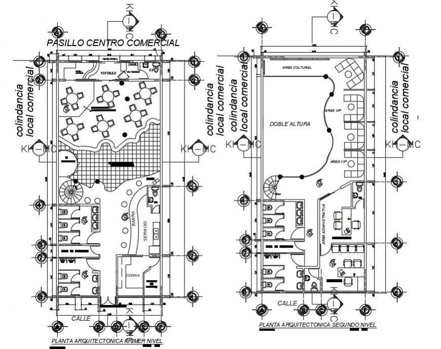 2 d cad drawing of bar club top view auto cad software