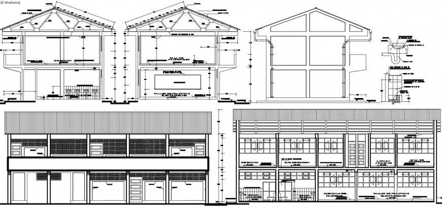 2 d cad drawing of beam elevation Auto Cad software