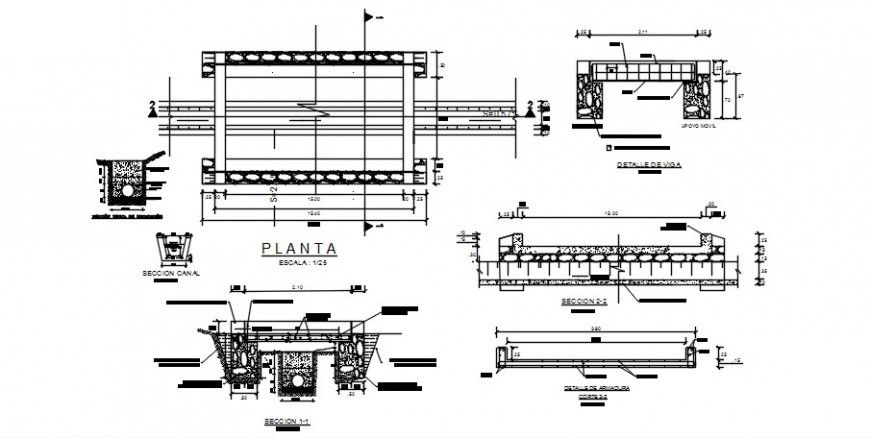 2 d cad drawing of bridge panel plan auto cad software