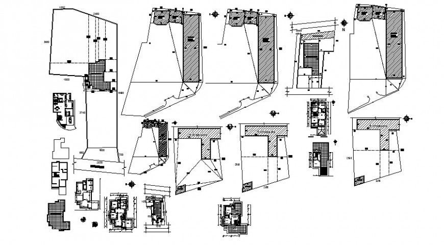 2 d cad drawing of bungalow elevation drawing  Auto Cad software