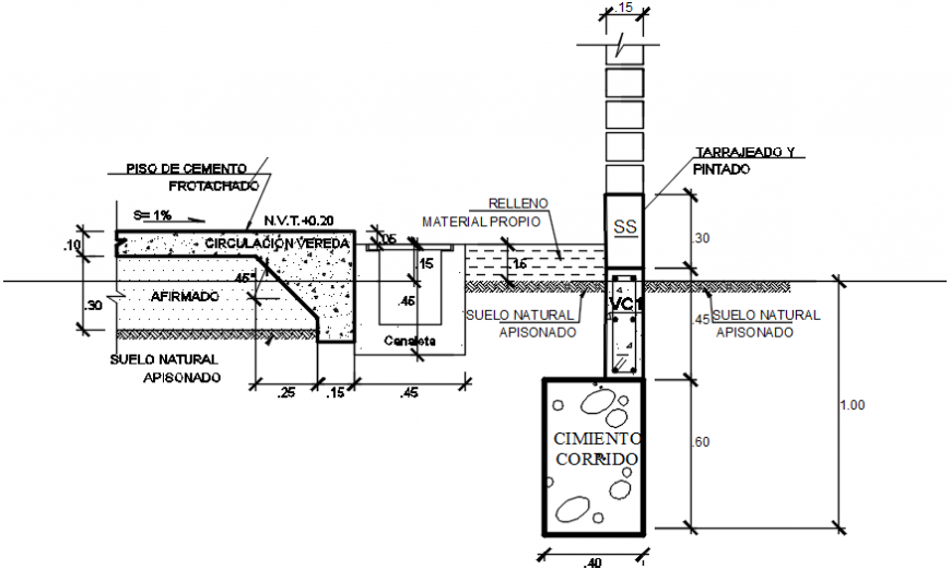 2 d cad drawing of climate corridor back view plan Auto cad software