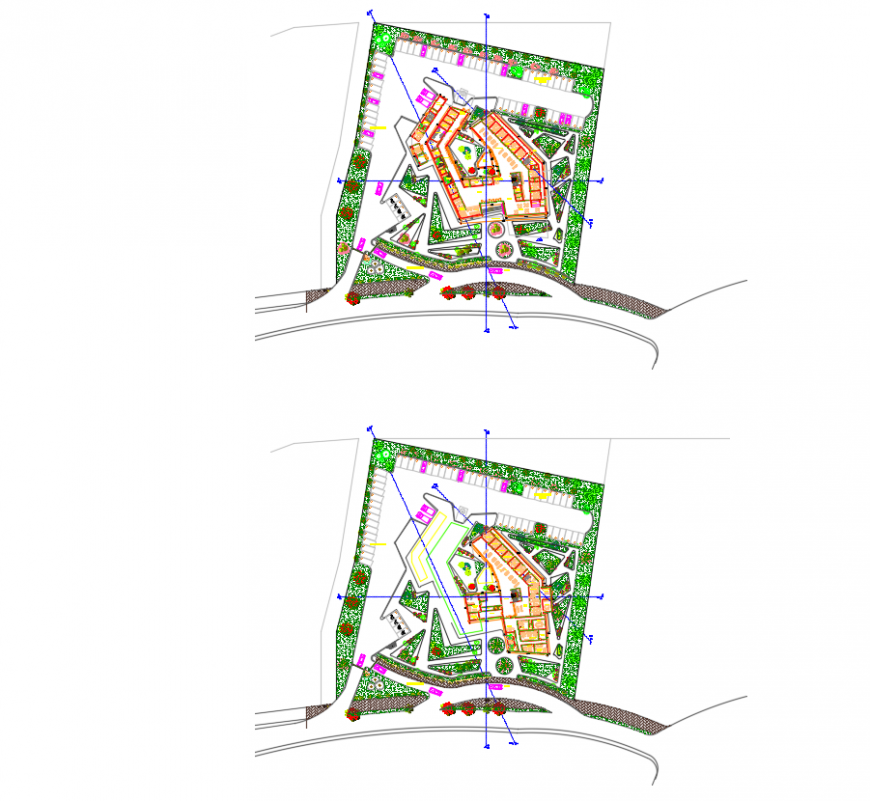 2 d cad drawing of clinic plan auto cad software