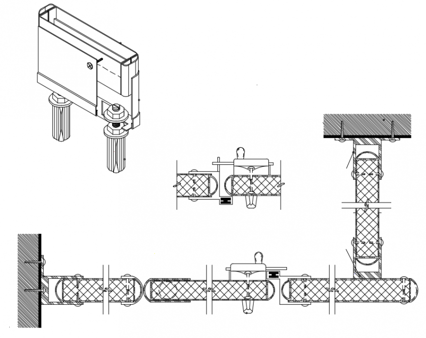 2 d cad drawing of closet flusher box auto cad software