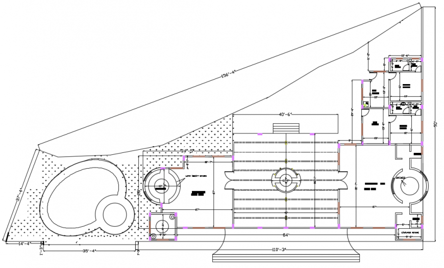 2 d cad drawing of clubhouse drawing plan auto cad software