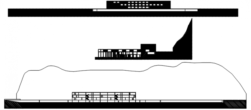 2 d cad drawing of commercial building Auto Cad software
