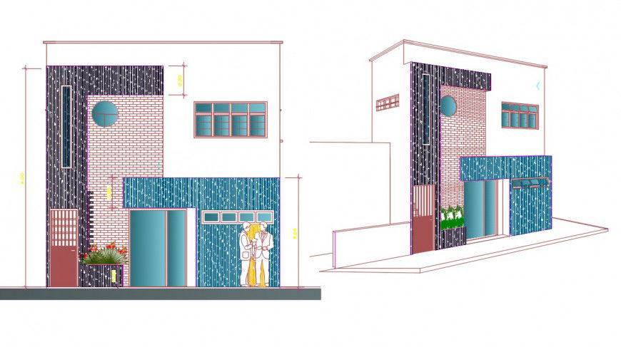 2 d cad drawing of commercial building section plan auto cad software