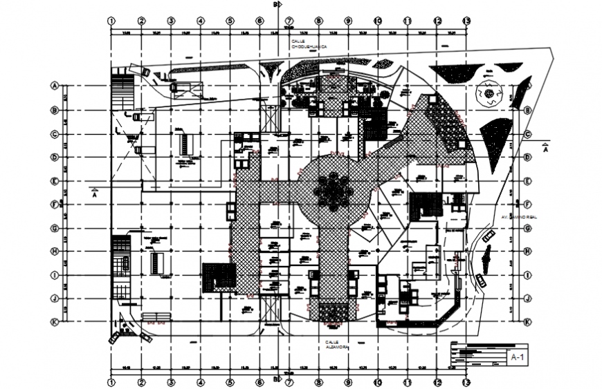 2D CAD Furniture Layout for Hotel and Commercial Spaces