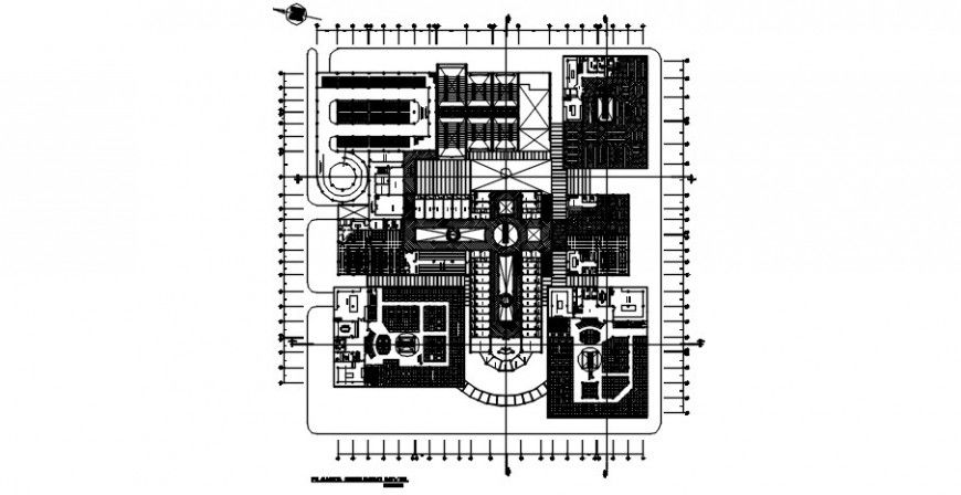 2 d cad drawing of commercial complex auto cad software