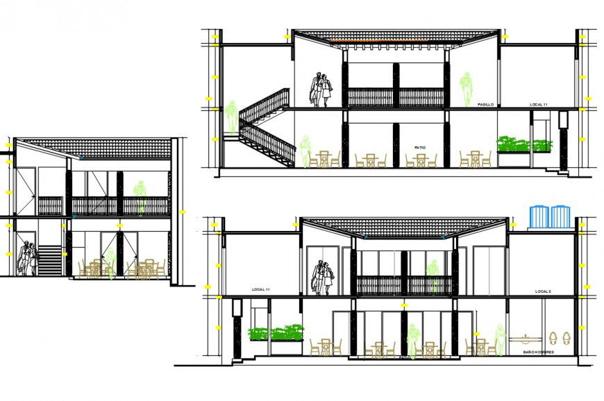 2 d cad drawing of commercial store auto cad software