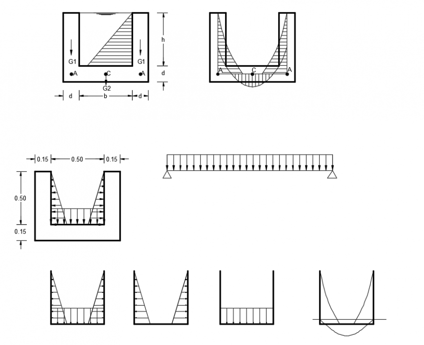 2 d cad drawing of concrete elevation auto cad software