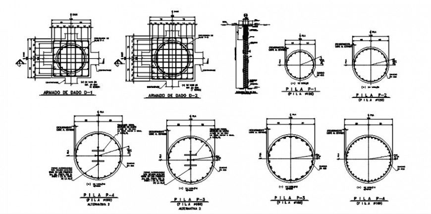 2 d cad drawing of construction reinforcement auto cad software