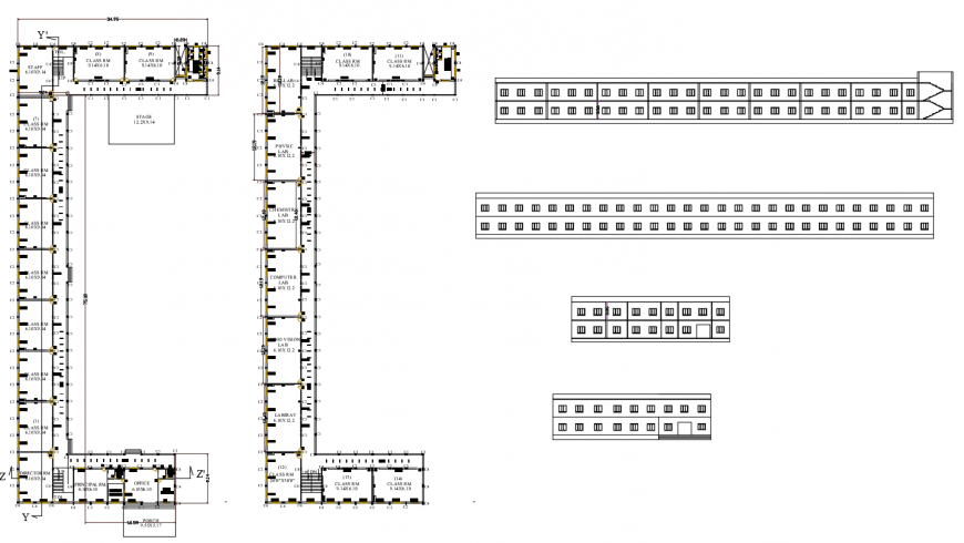 2 d cad drawing of cooperation school auto cad software