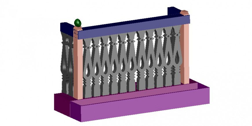 2 d cad drawing of court railing auto cad software