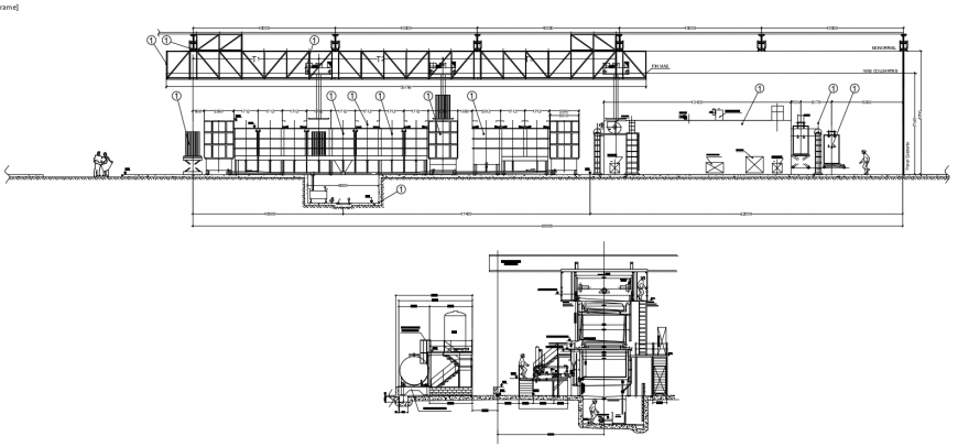 2 d cad drawing of data forces plant auto cad software