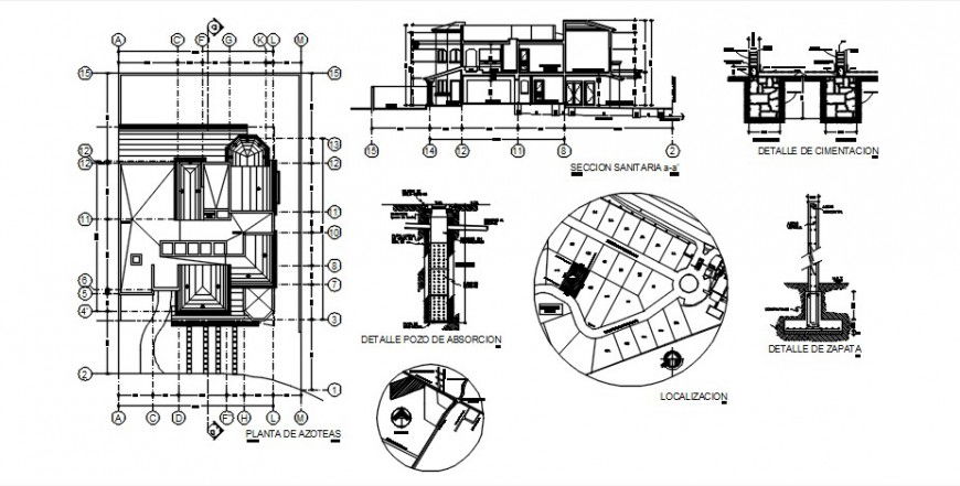 2 d cad drawing of detailed house parts Auto Cad software