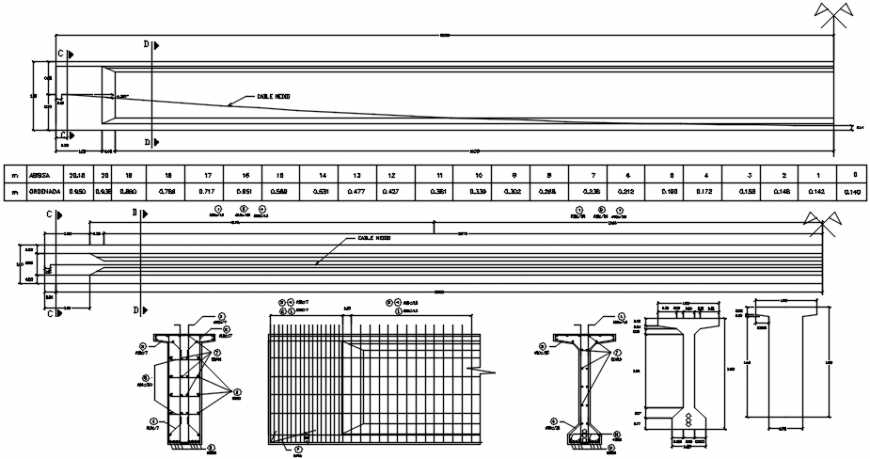 2 d cad drawing of detailed punt outlet Auto Cad software