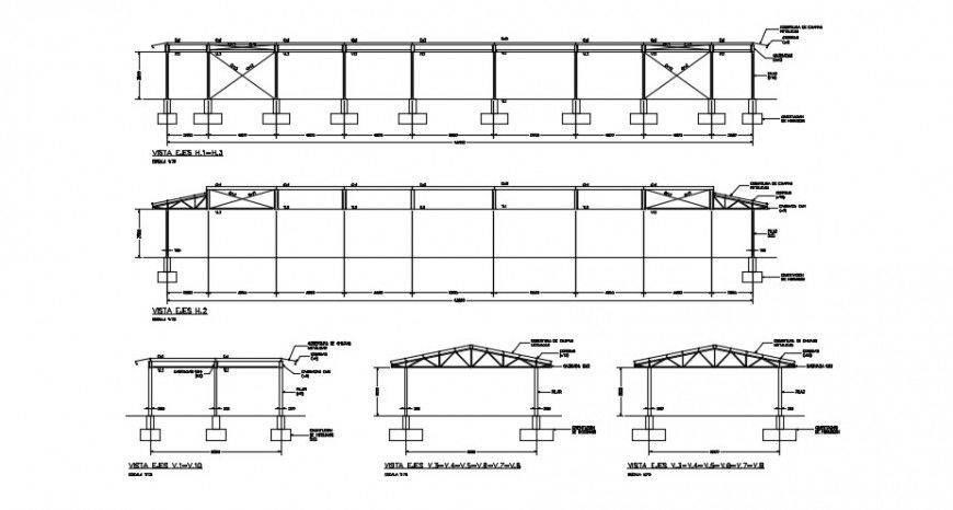 2 d cad drawing of Details in industrial sheep auto cad software
