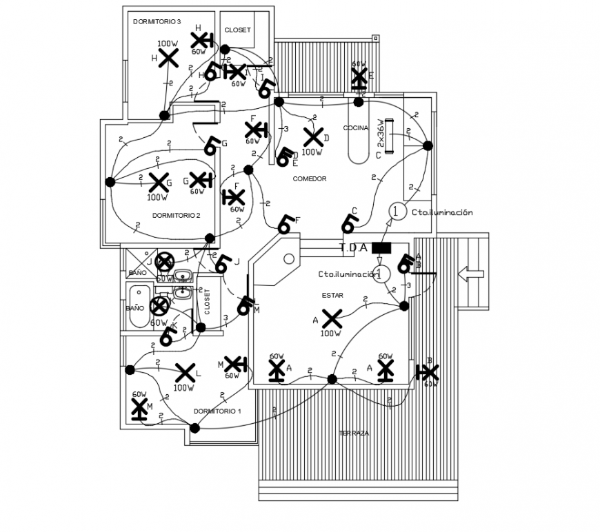 2 d cad drawing of electrical installation auto cad software