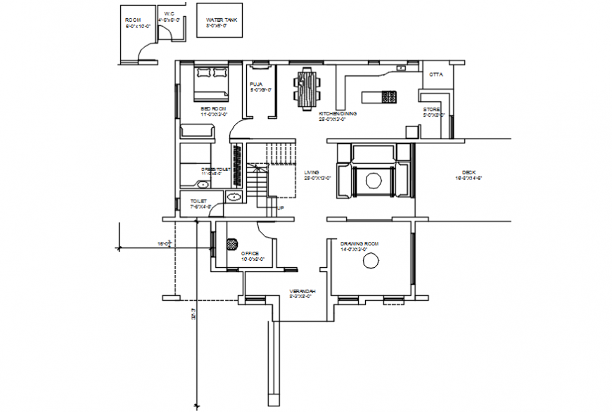 2 d cad drawing of elevation layout 2 Auto Cad software