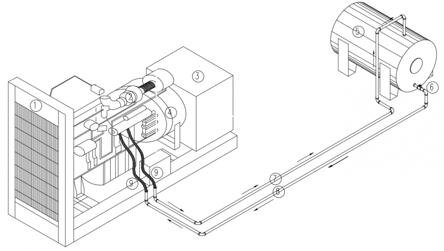 2 d cad drawing of emergency plant auto cad software